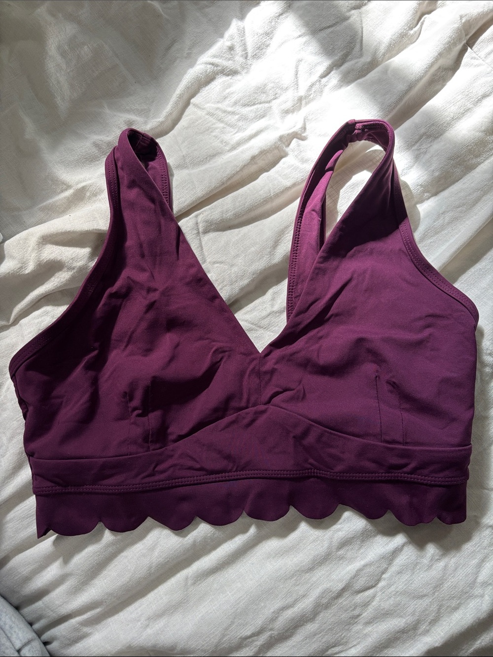 JoyLab Wireless Bralette in Plum